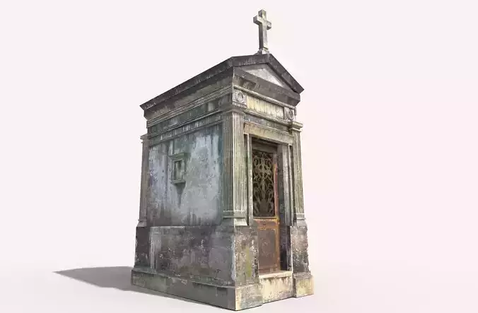 Weathered Leaking Mausoleum 3D model