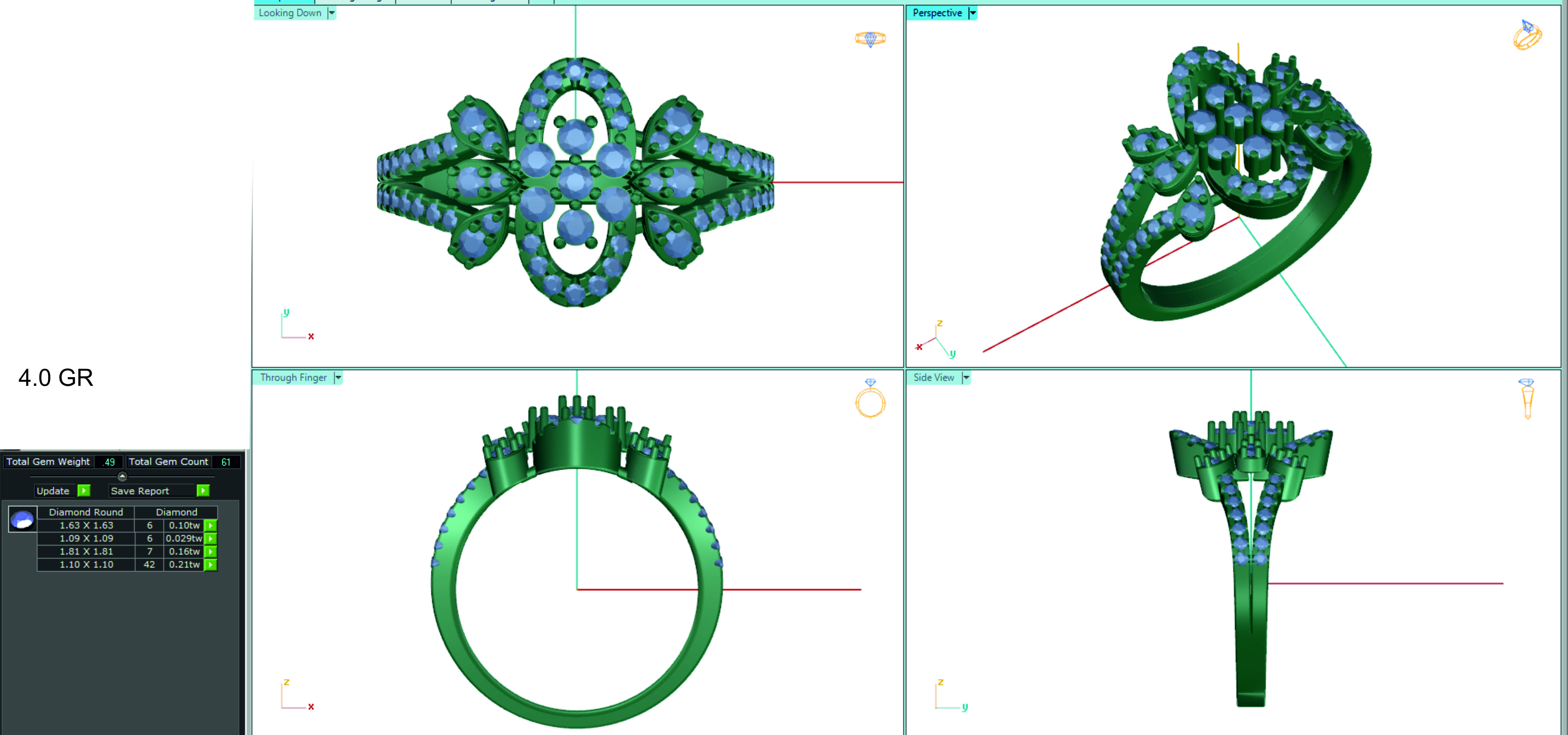 Women ring 3dm stl render detail 3D print model 3D print model_1