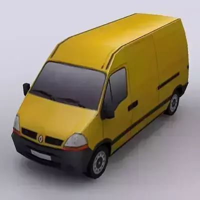 Renault Master Free low-poly 3D model