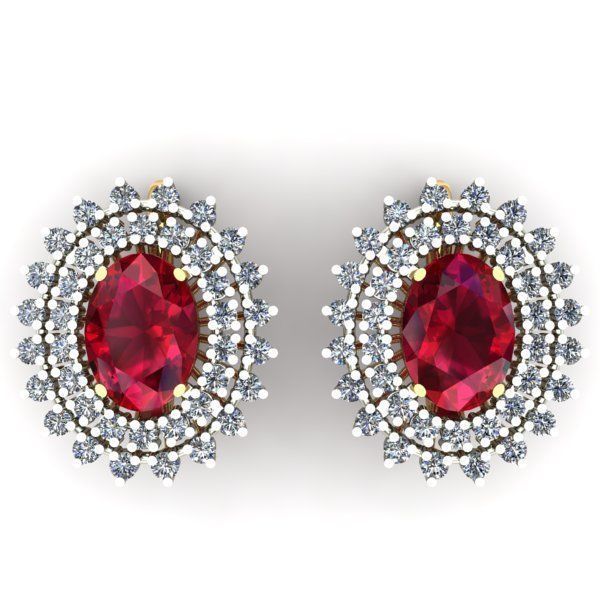 WOMAN SET RING AND EARRINGS 3D Model Collection_6