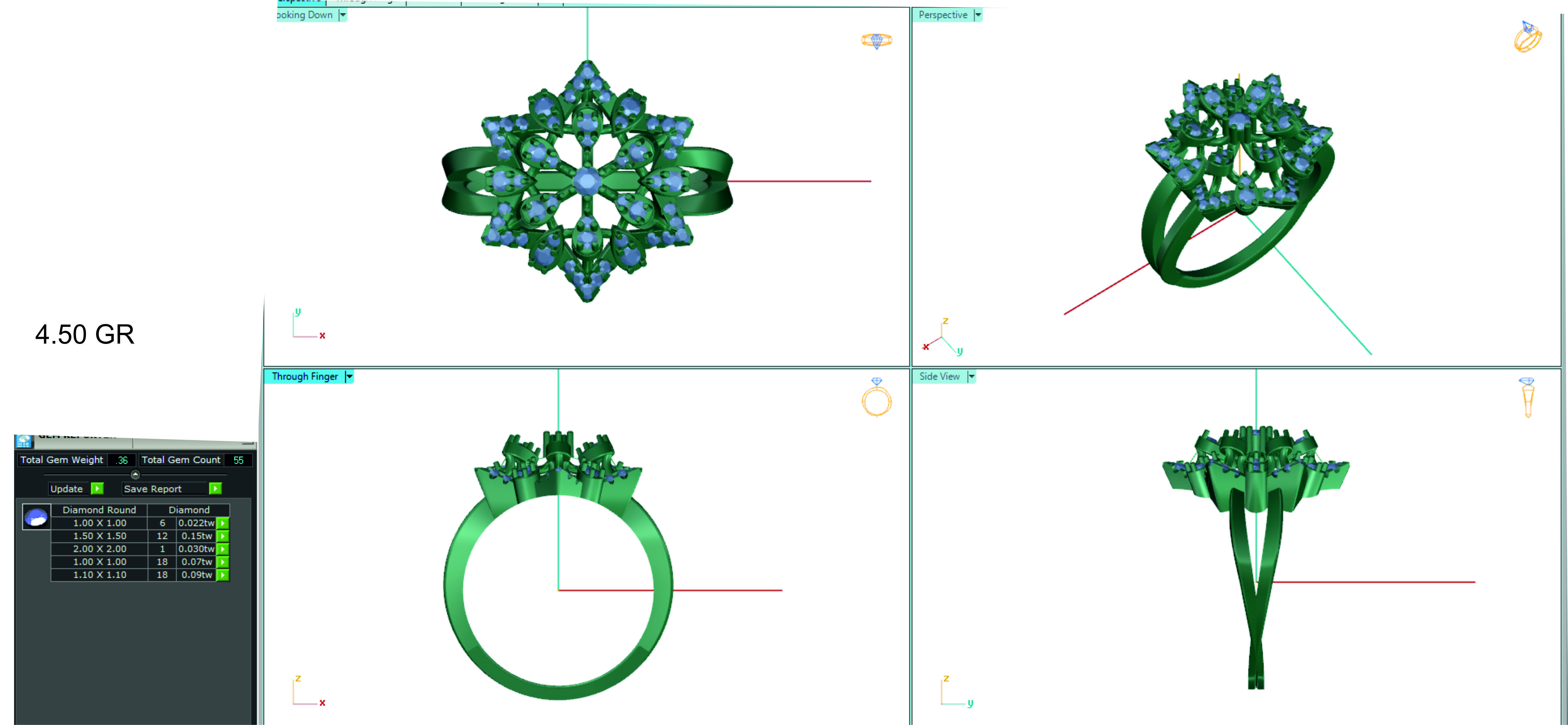 Women ring 3dm stl render detail 3D print model 3D print model_1