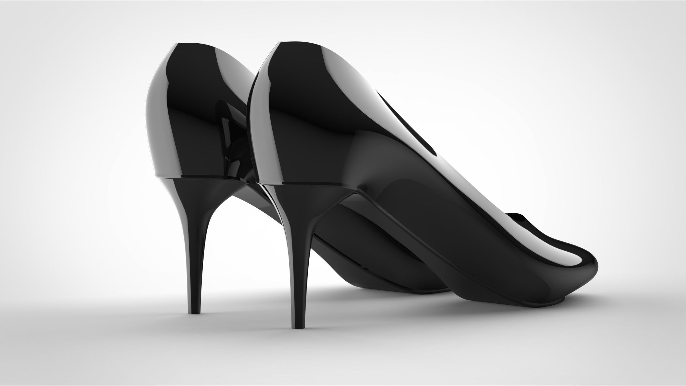 High heels 3D model_3
