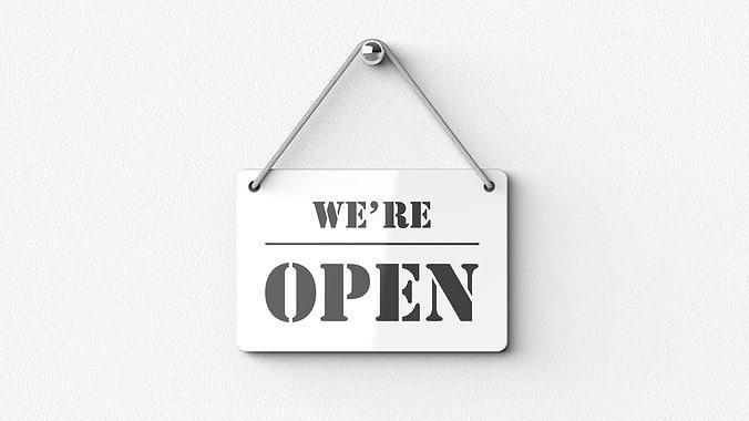 open sign 3D model