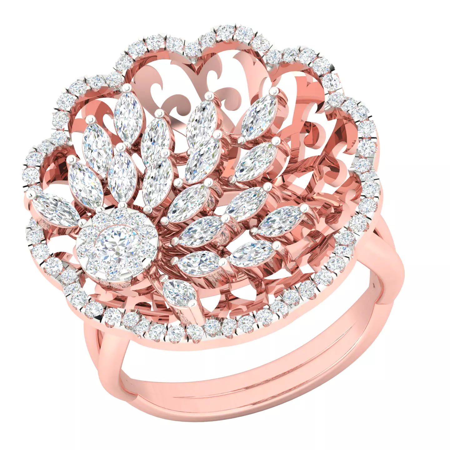 Women ring 3dm stl render detail 3D print model 3D print model_0