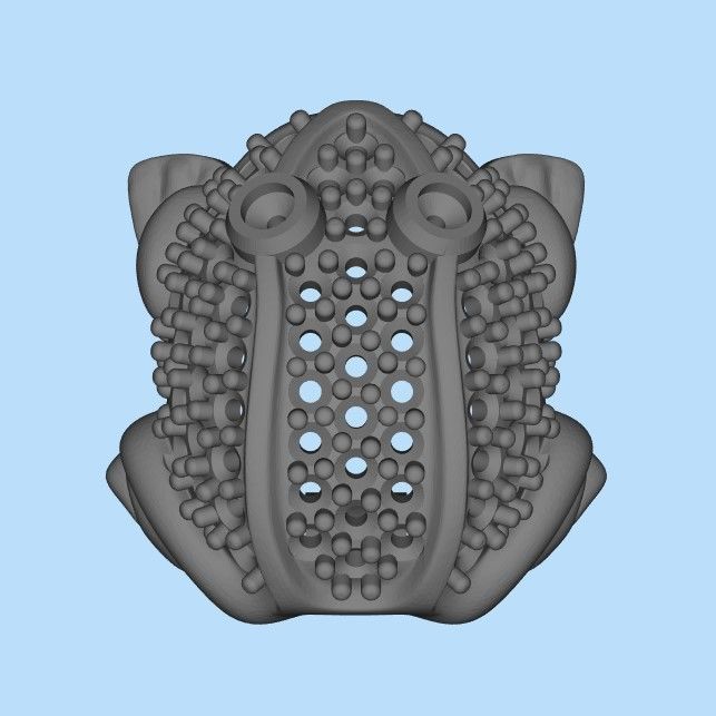 Women Earrings Frog with gems 3dm stl 3D print model 3D print model_35