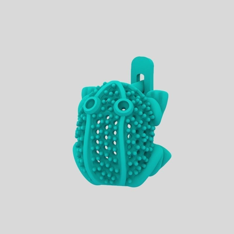 Women Earrings Frog with gems 3dm stl 3D print model 3D print model_11