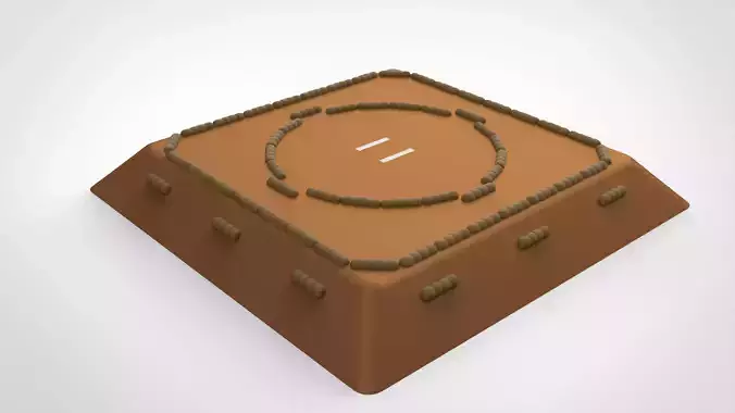 sumo wrestling ring 3D model