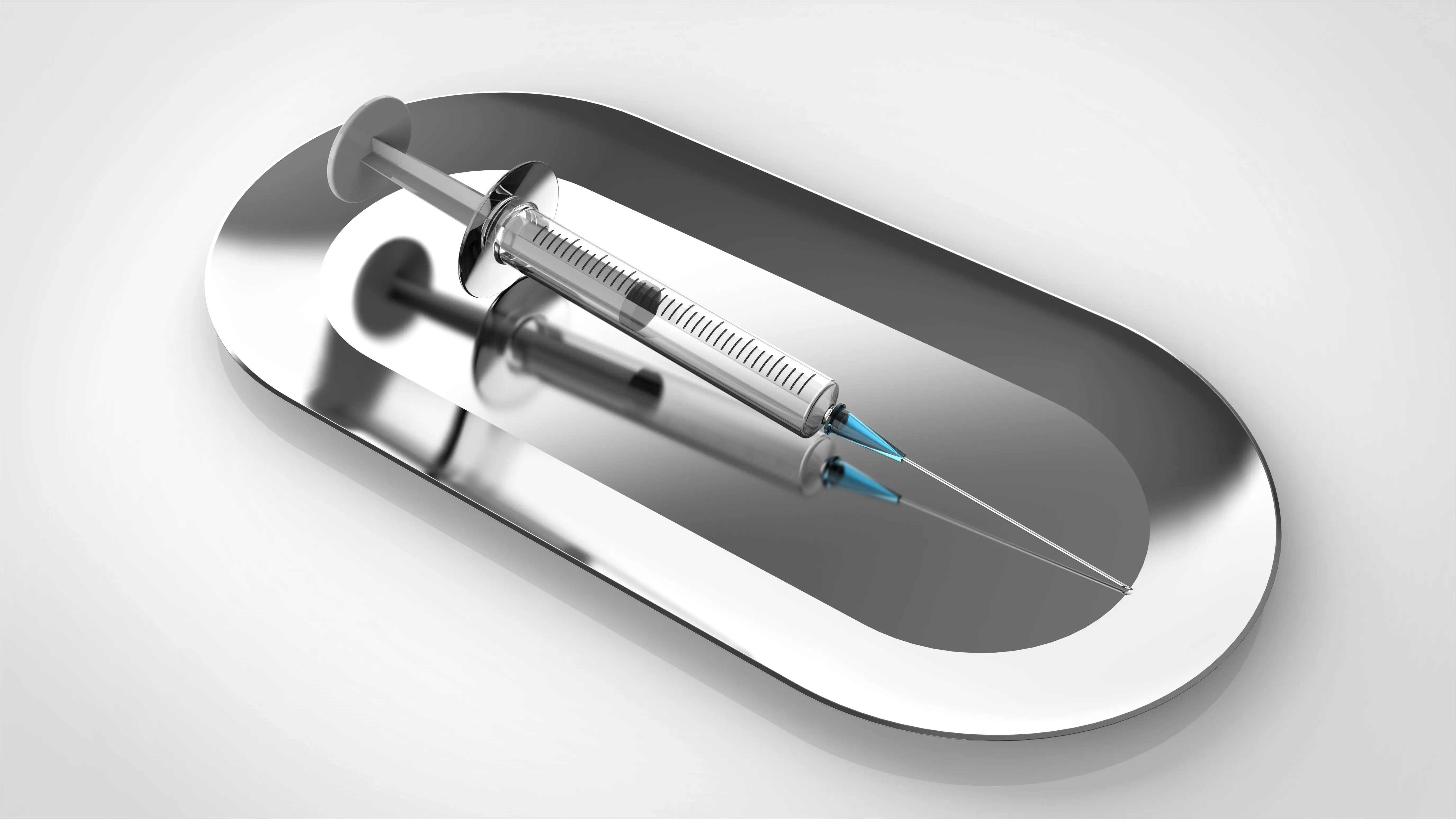 injection and plate 3D model