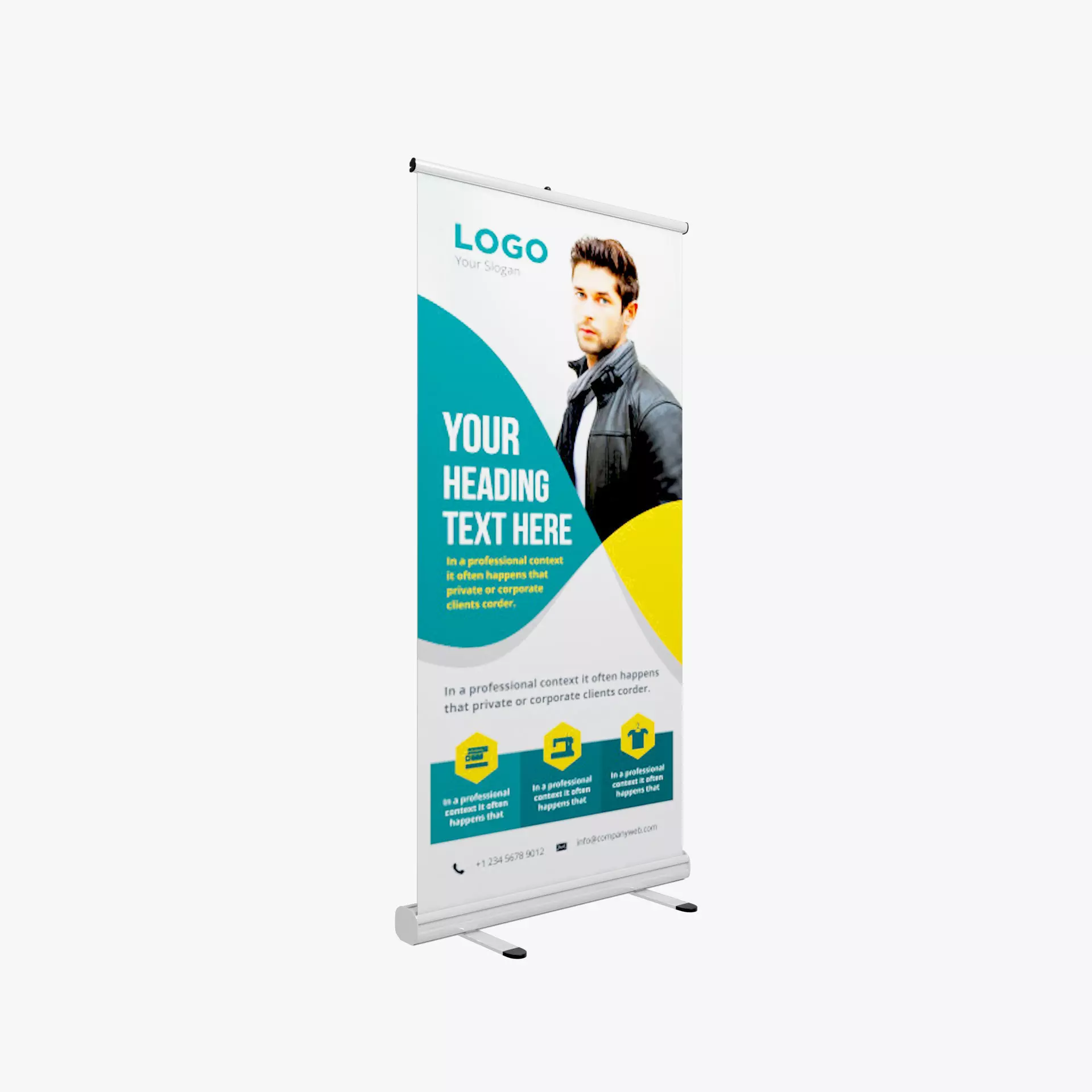 Standee exhibition 2 3D model_0