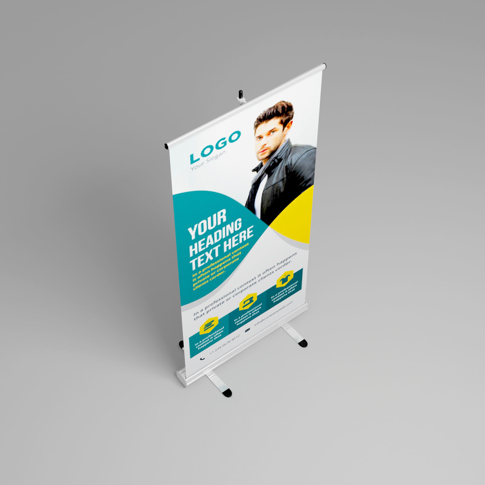 Standee exhibition 2 3D model_3