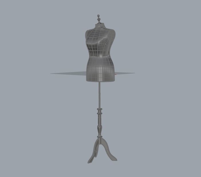 torso body for fashion 3D model_1