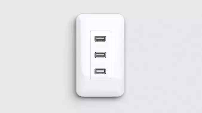 usb outlet 3D model