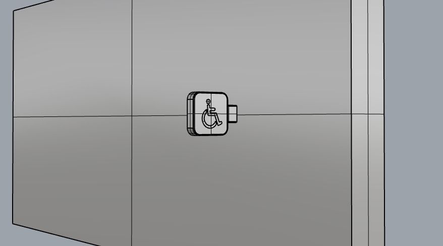 wheelchair sign 3D model_1