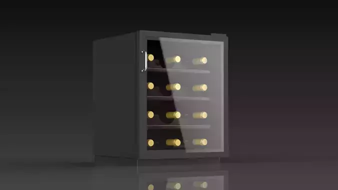 wine cellar 3D model