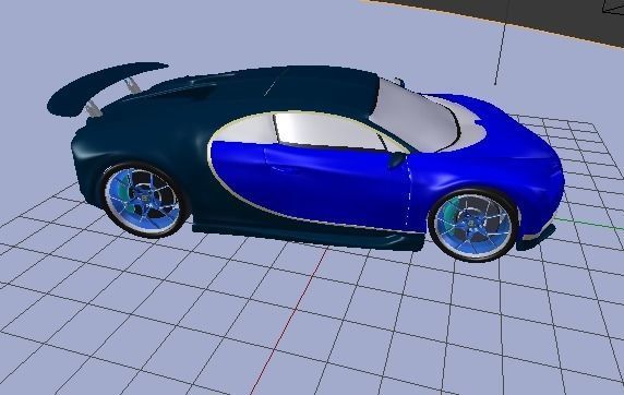 BUGATTI car 3D model_1