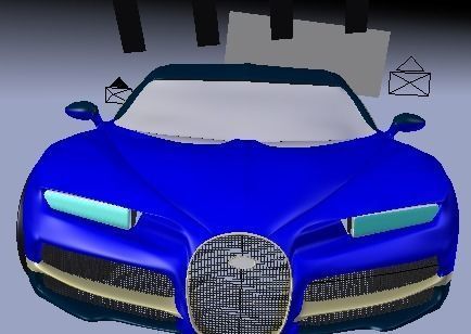 BUGATTI car 3D model_4