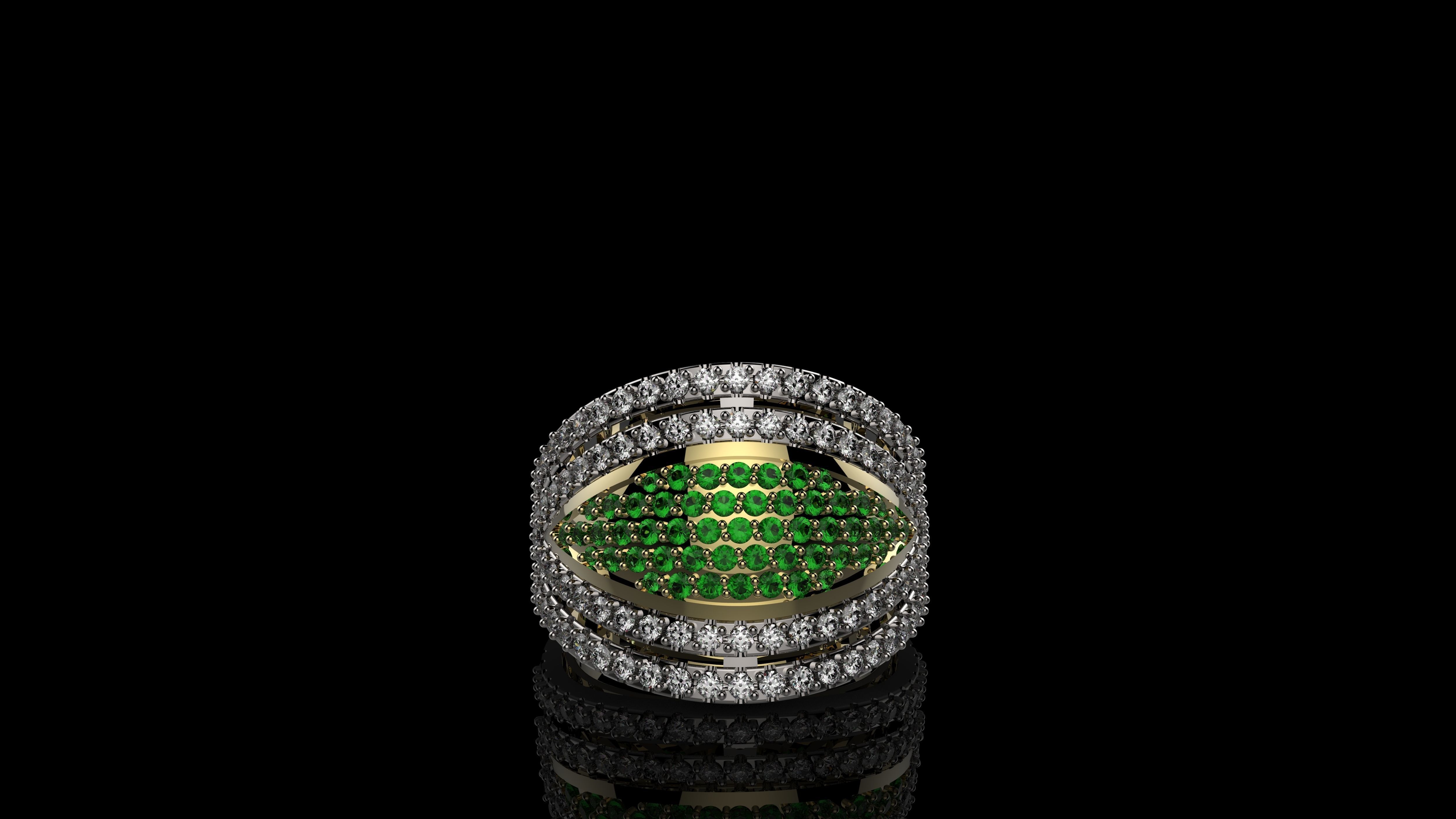 M RINGS JN12 3D print model_2