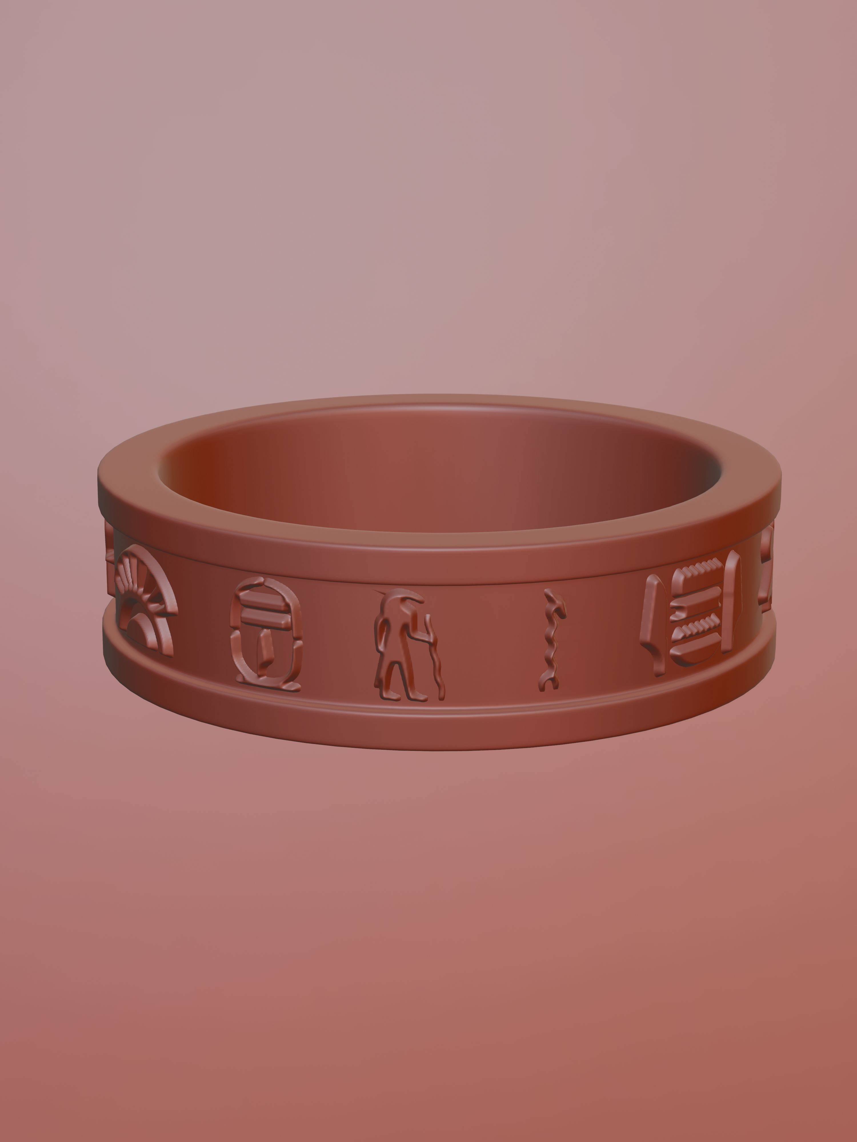Egyptian Ring - Pharon  3D print model_5