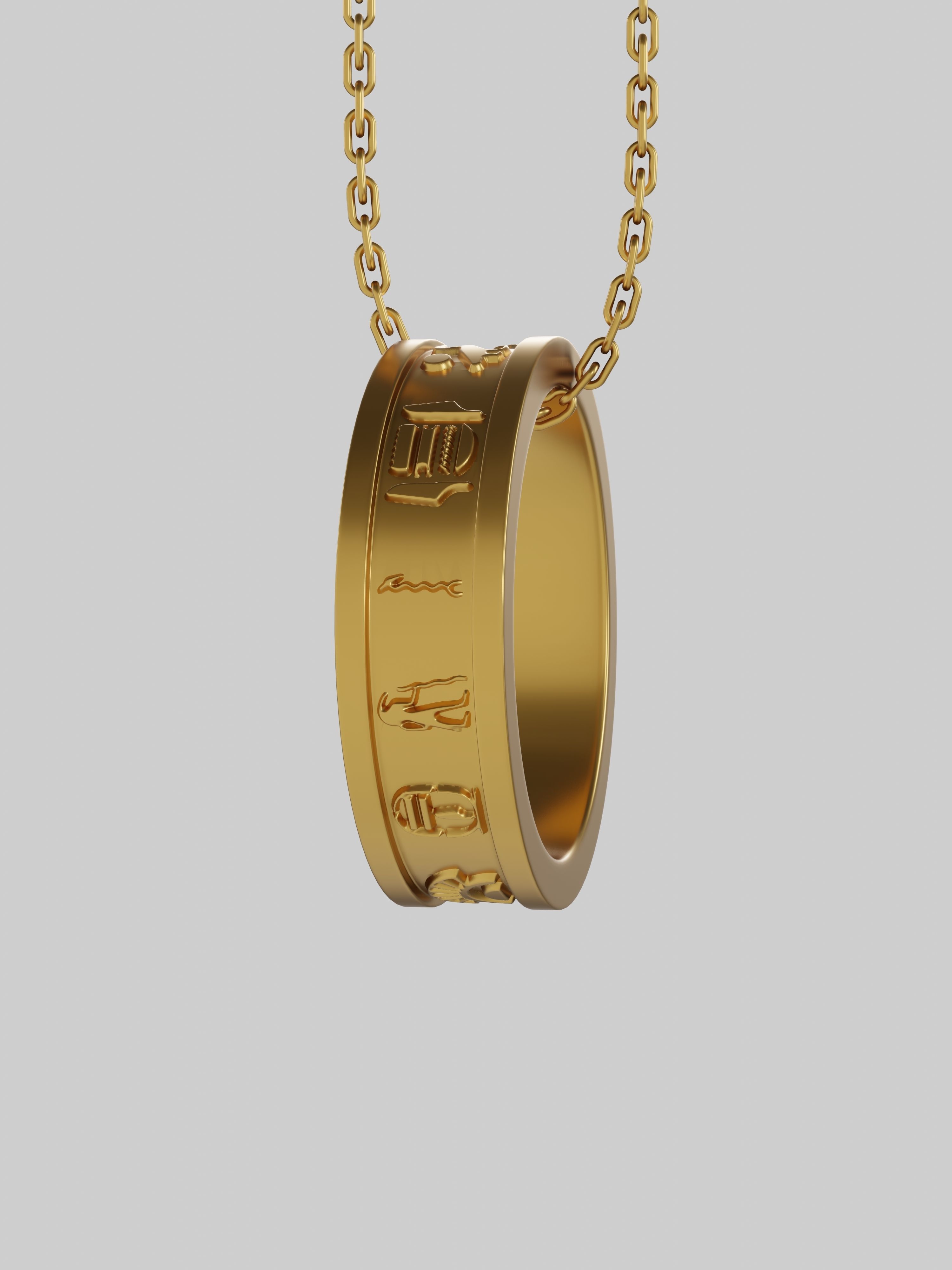 Egyptian Ring - Pharon  3D print model_1