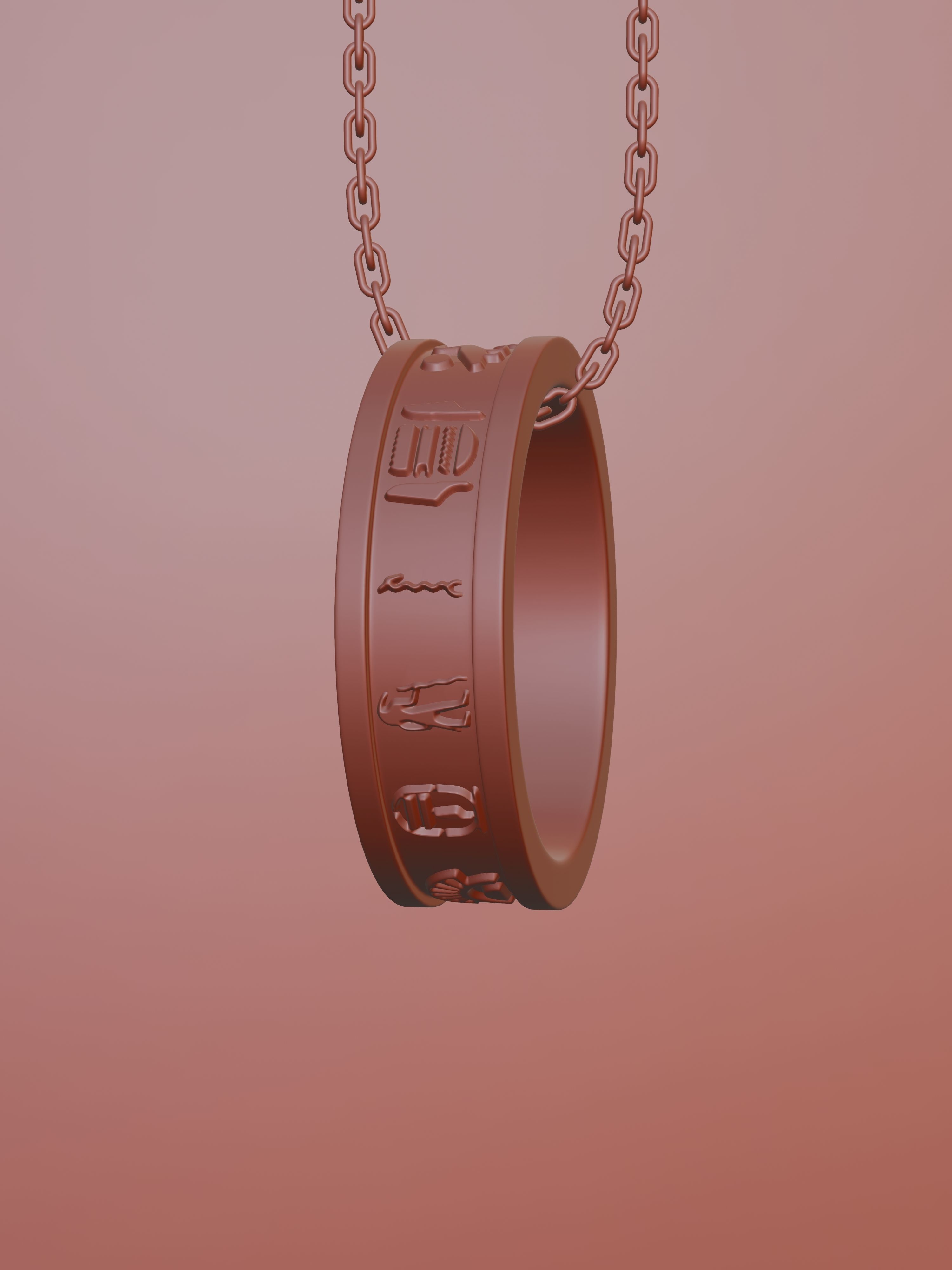 Egyptian Ring - Pharon  3D print model_3