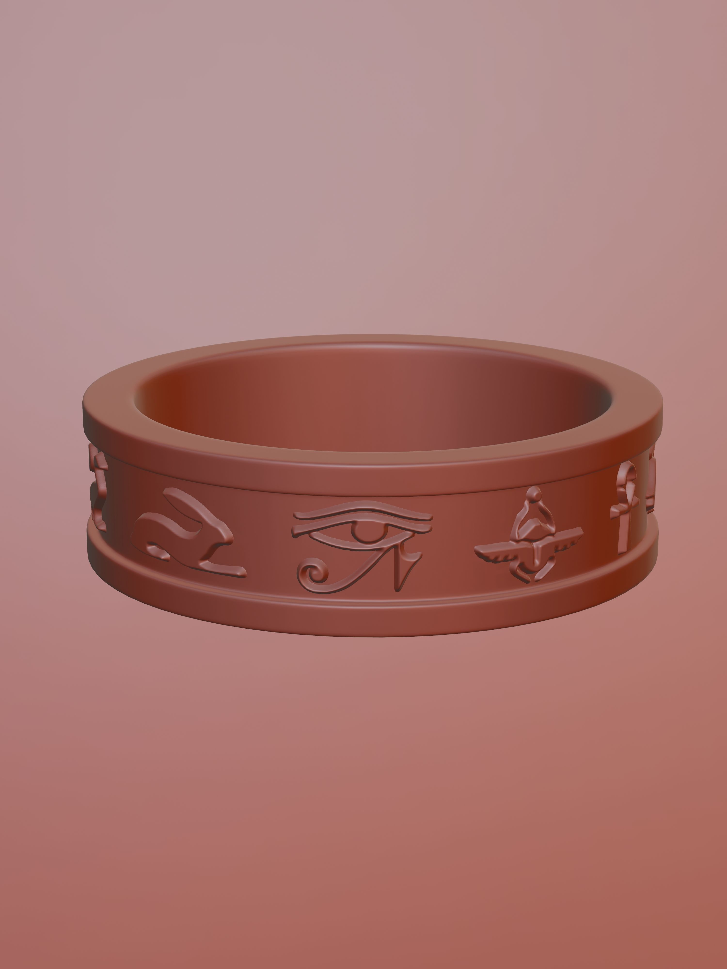 Egyptian Ring - Pharon  3D print model_4
