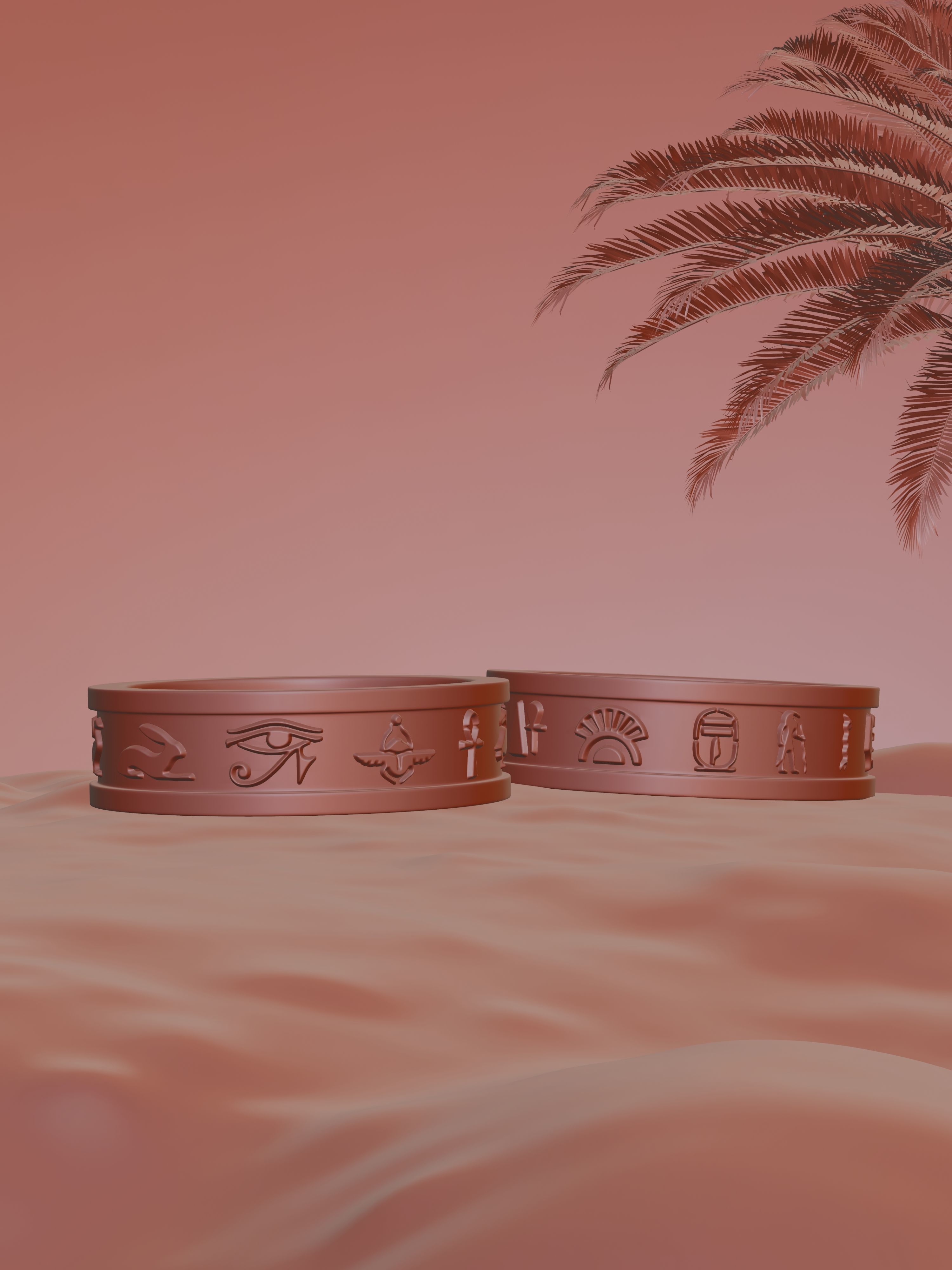 Egyptian Ring - Pharon  3D print model_2