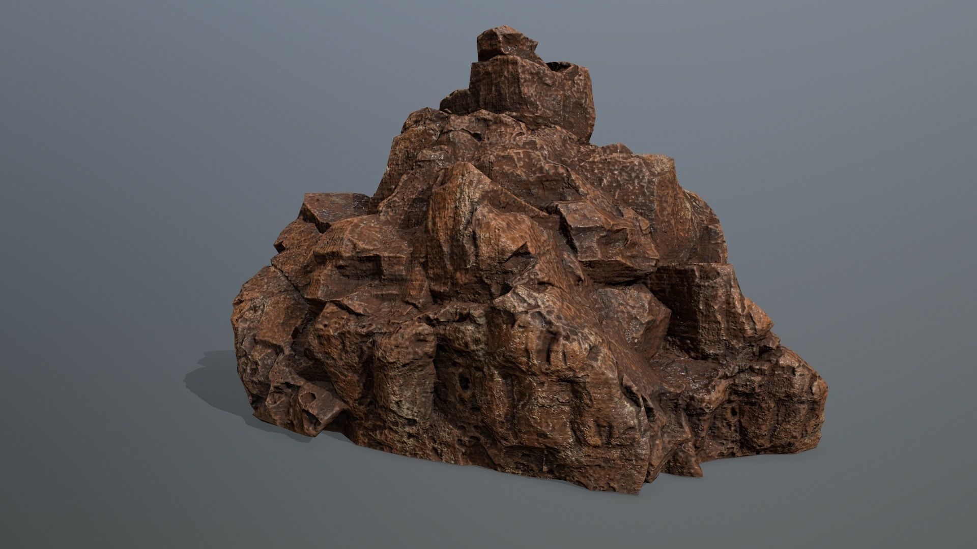 desert rocks Low-poly 3D model_7