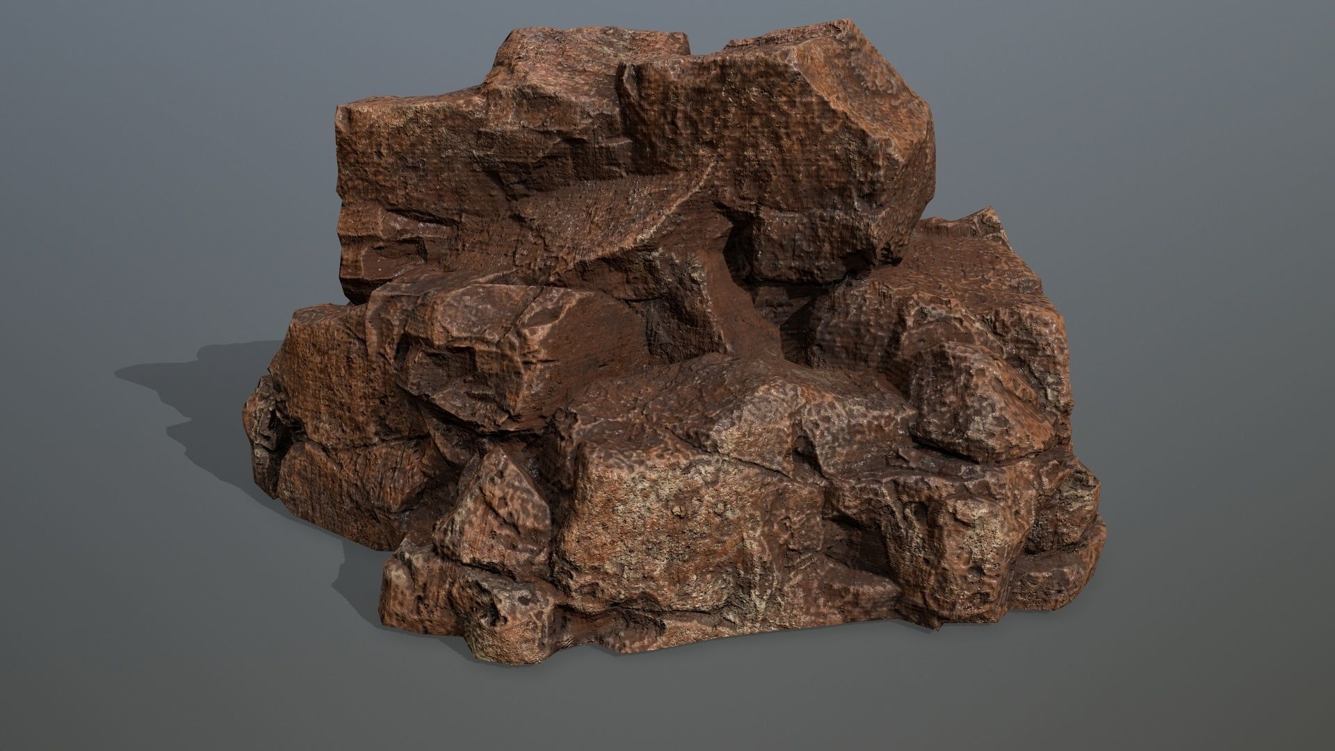 desert rocks Low-poly 3D model_12