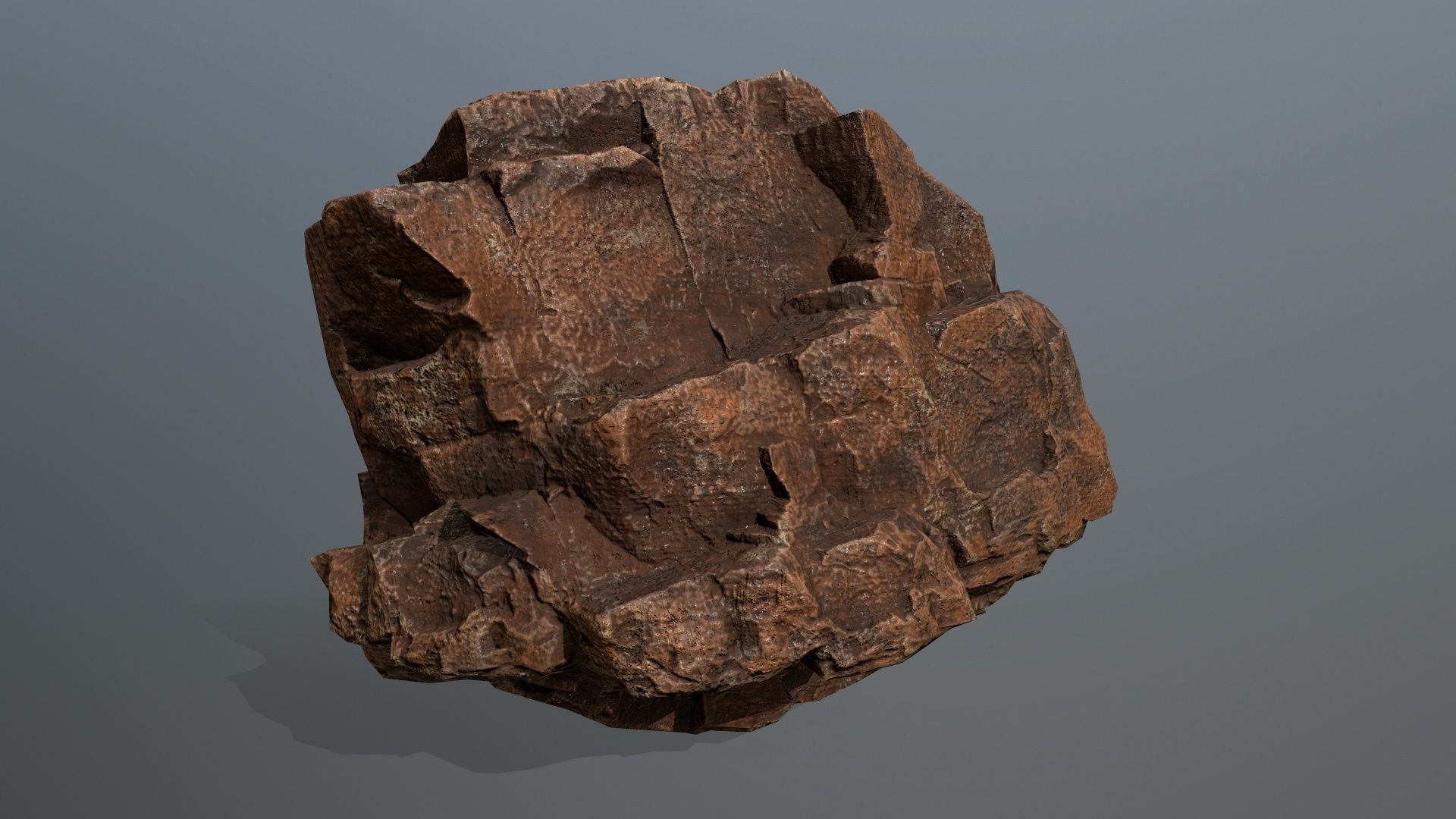 desert rocks Low-poly 3D model_4