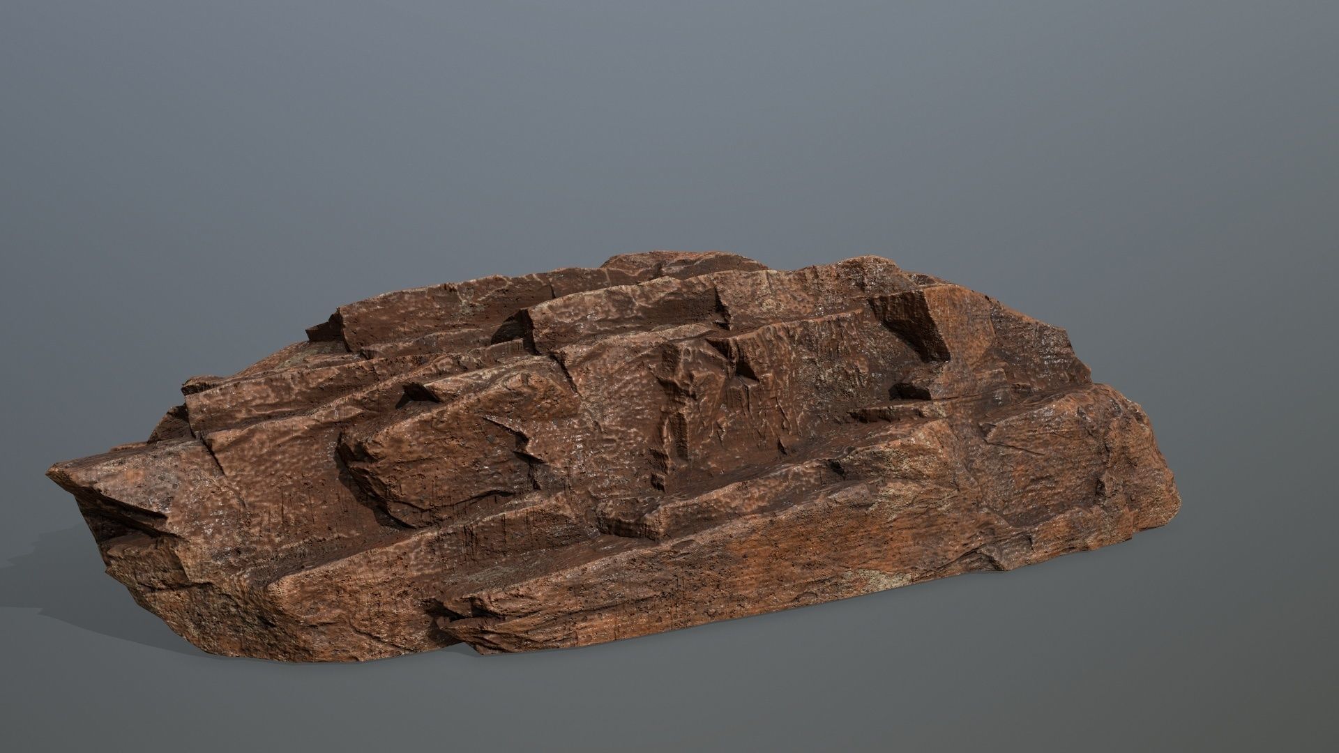 desert rocks Low-poly 3D model_9