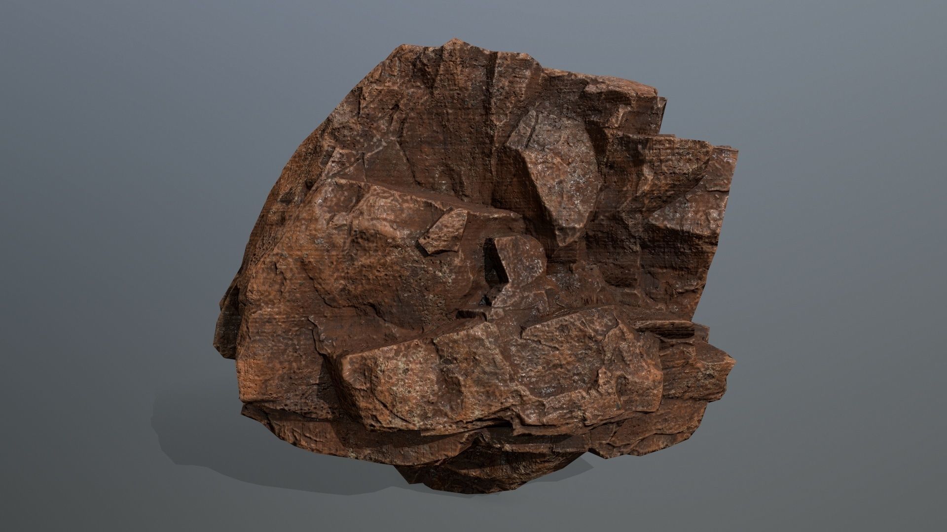 desert rocks Low-poly 3D model_5
