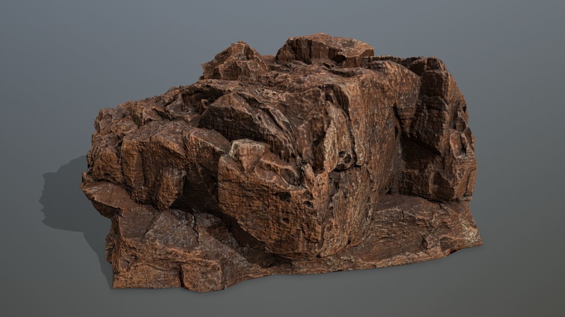 desert rocks Low-poly 3D model_18