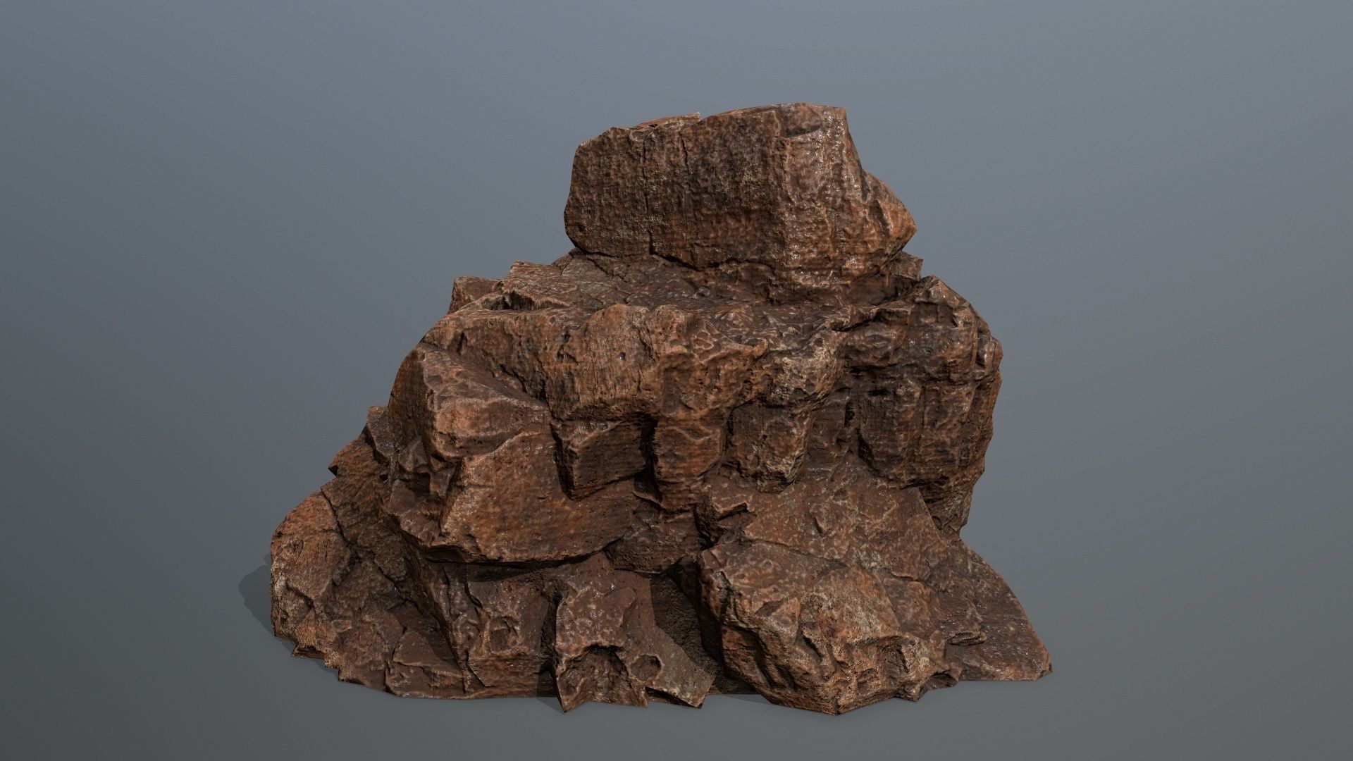 desert rocks Low-poly 3D model_6