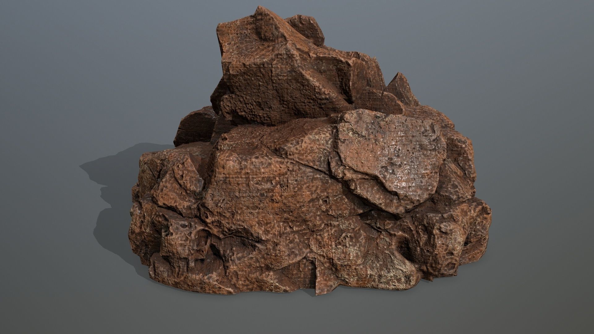 desert rocks Low-poly 3D model_11