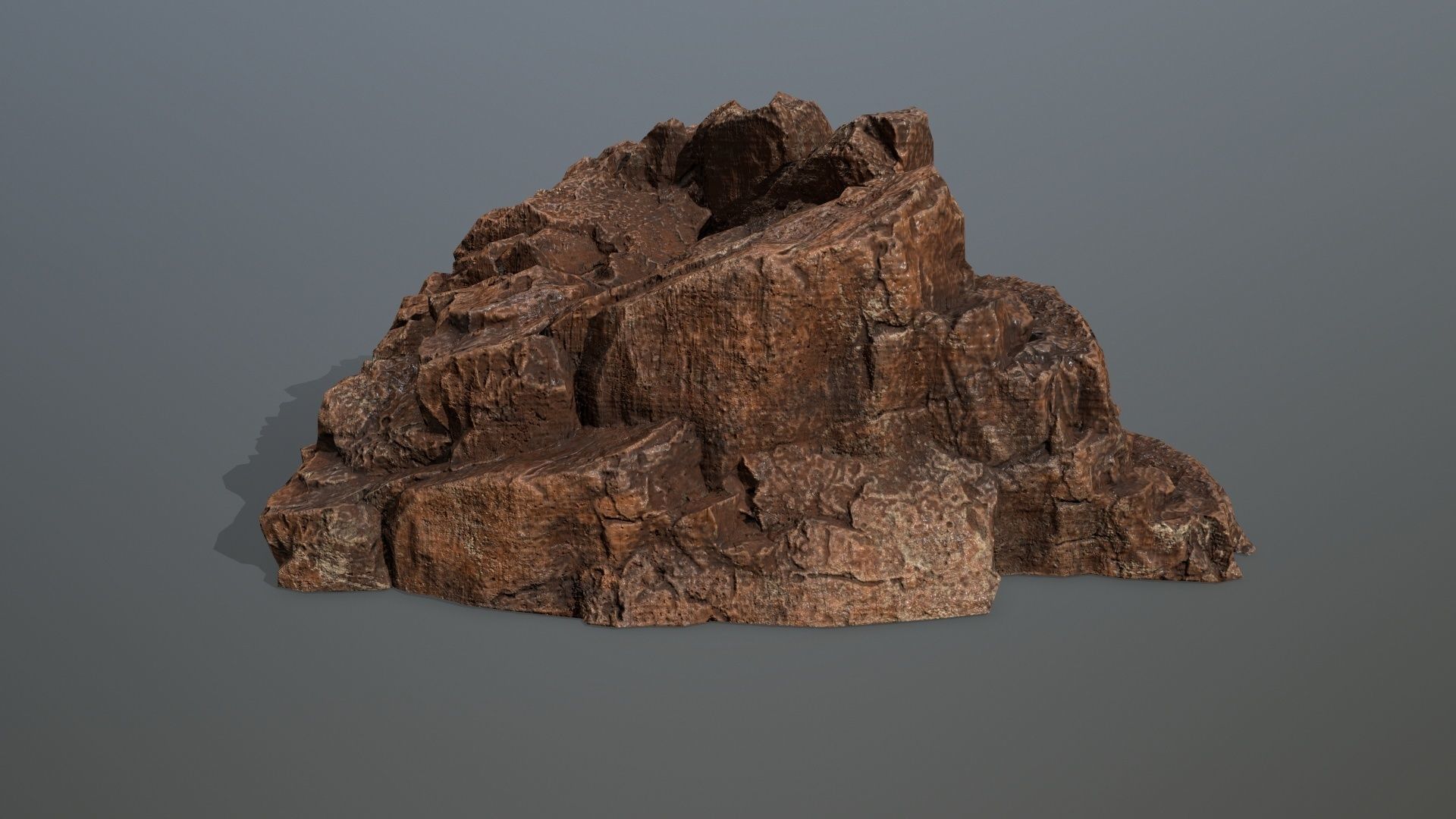 desert rocks Low-poly 3D model_3