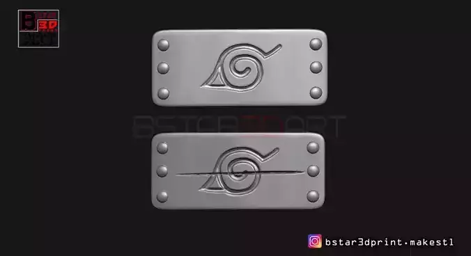 Naruto Headband - Akatsuki Itachi Headband for Cosplay 3D print model