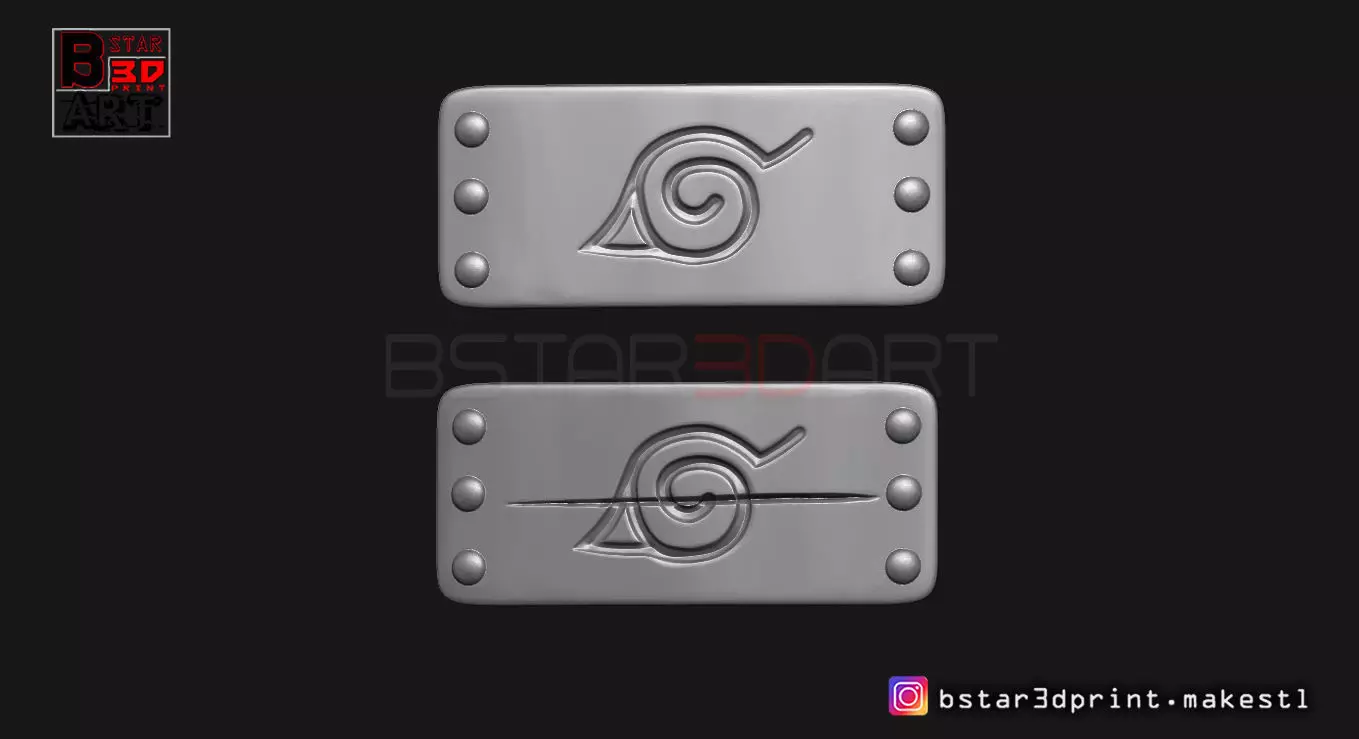 Naruto Headband - Akatsuki Itachi Headband for Cosplay 3D print model_0