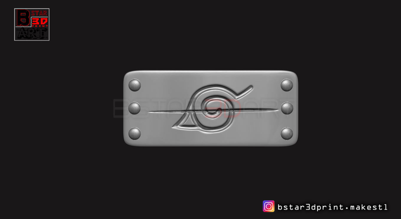 Naruto Headband - Akatsuki Itachi Headband for Cosplay 3D print model_9