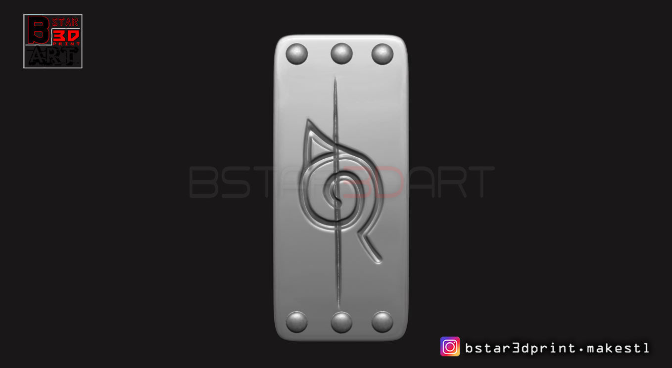 Naruto Headband - Akatsuki Itachi Headband for Cosplay 3D print model_19