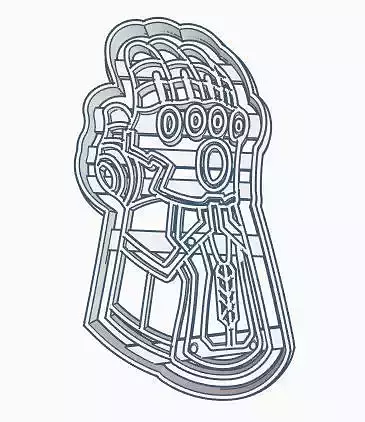 Thanos Hand Cookie Cutter