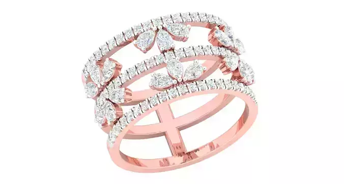 Women ring 3dm stl render detail 3D print model