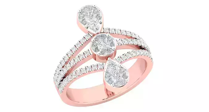 Women ring 3dm stl render detail 3D print model