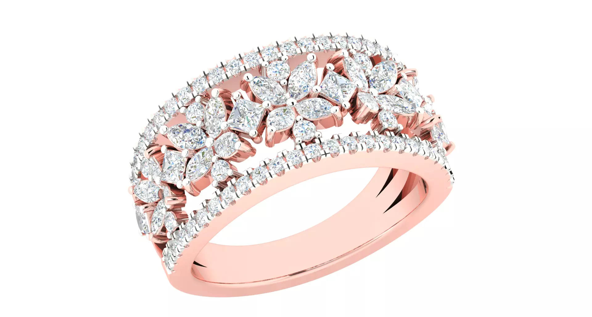 Women ring 3dm stl render detail 3D print model 3D print model_0