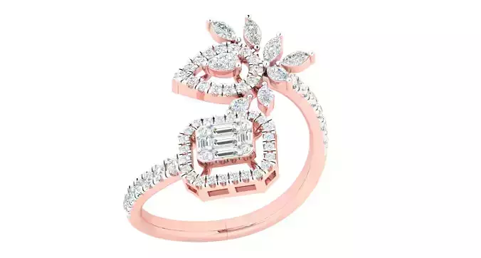 Women ring 3dm stl render detail 3D print model 3D print model