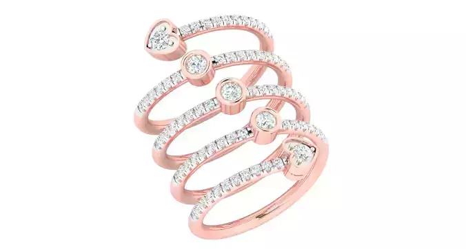 Women ring 3dm stl render detail 3D print model