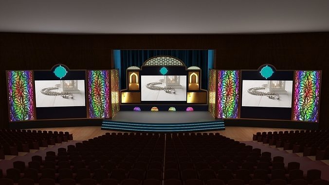 Orientalist Stage Design 3D model