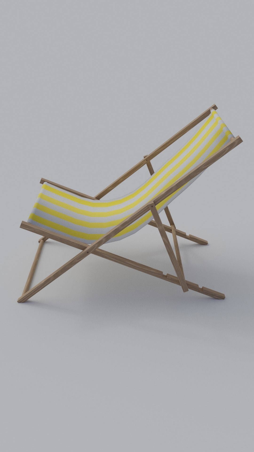 Deck Chair - Low Poly PBR Low-poly 3D model_8