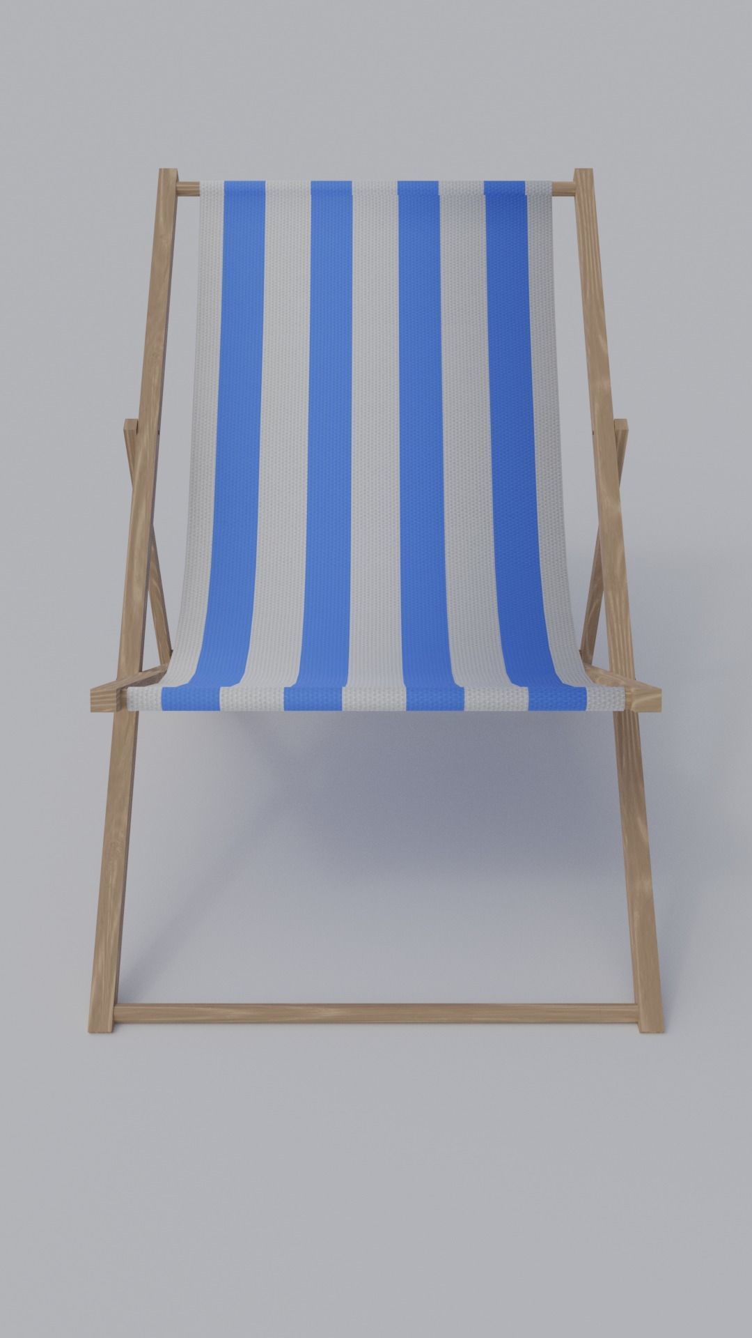 Deck Chair - Low Poly PBR Low-poly 3D model_2