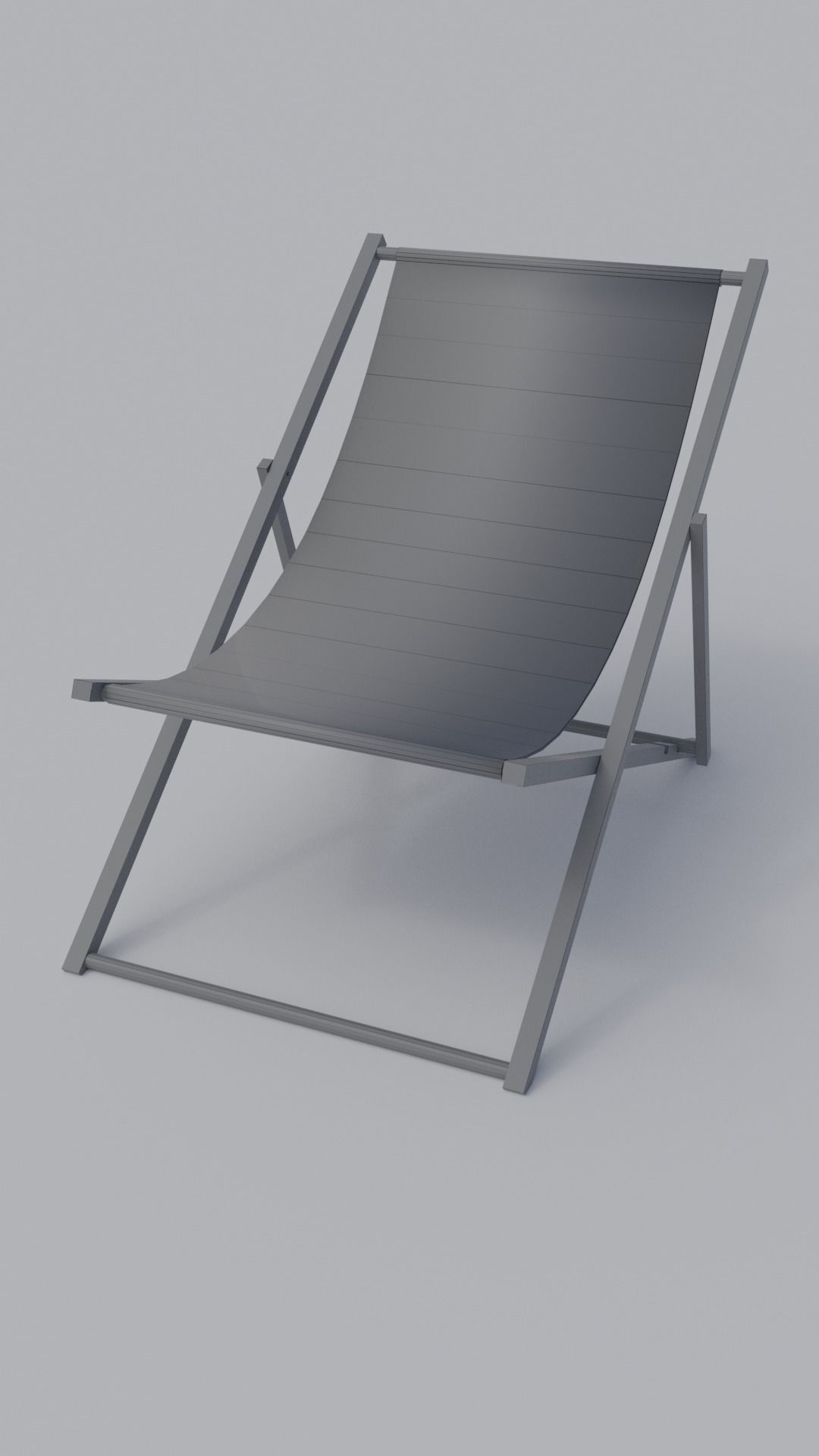 Deck Chair - Low Poly PBR Low-poly 3D model_6
