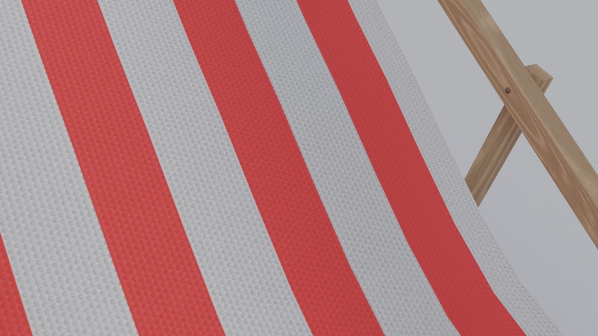 Deck Chair - Low Poly PBR Low-poly 3D model_9